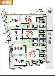 【区画図】 | 【仲介手数料０円】綾瀬市小園6期　新築一戸建て　全7棟 | 綾瀬市小園6期　新築一戸建て　全7棟