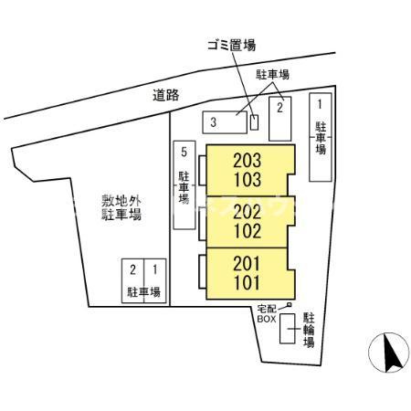 ジュモンターニュの区画図