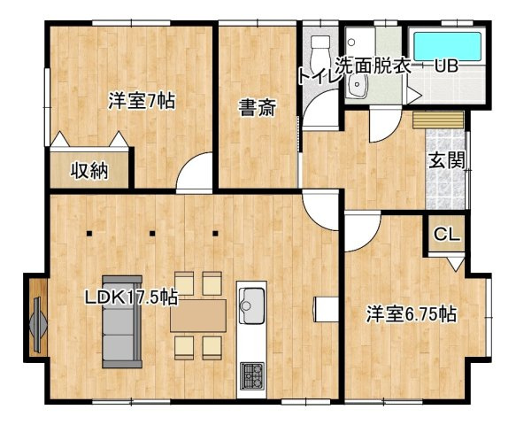 【間取り】 | 中古戸建　福島市飯坂町平野字中原 | ★内覧予約で新米4kg★