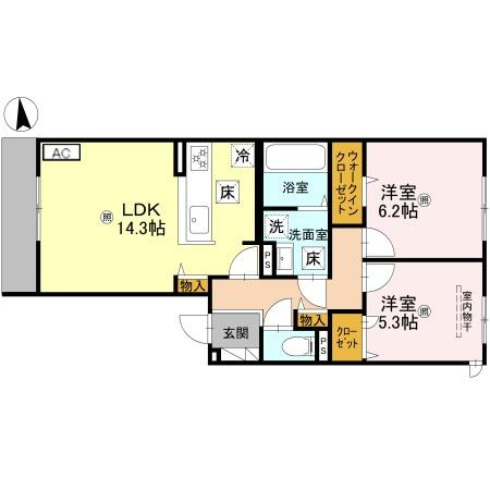 chrysantheme大鳥の間取り