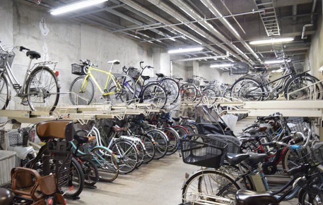 アーベイン朝霞マインプレイスの駐輪場