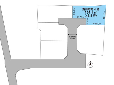【区画図】 | 鳥取市湖山町南5丁目新築戸建て