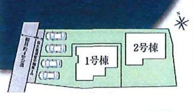 八幡市八幡隅田口　第2期　新築一戸建ての区画図|全2区画