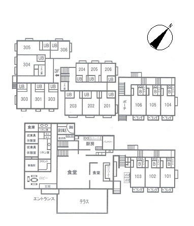 S1761Z　白浜売ペンションの間取り