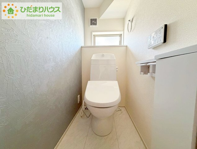 いわき市平南白土２期　新築戸建　4号棟のトイレ|家計に嬉しい節水仕様のトイレです!(^^)!