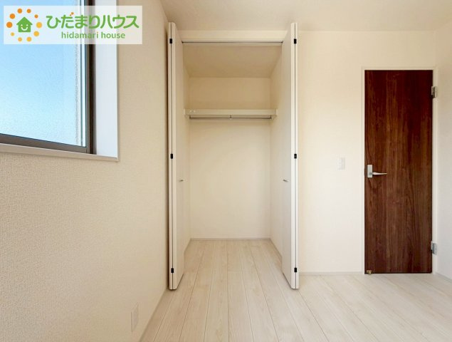 いわき市平南白土２期　新築戸建　4号棟の収納|お洋服の多い女性に人気！収納力の高いクローゼット付☆彡