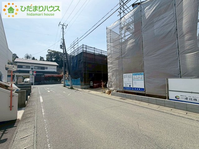 いわき市平南白土２期　新築戸建　4号棟の前面道路含む現地写真|閑静な住宅地で叶える静かな暮らし(^^)/