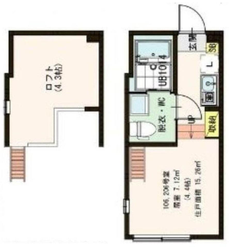 ｓｔａｇｅ上石神井(ステージカミシャクジイ) の間取り|使用目的色々♪ロフト付です★
