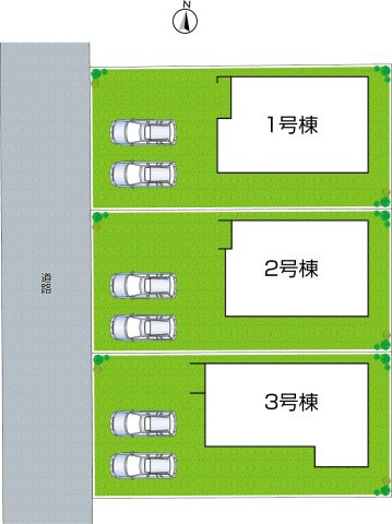 赤穂市片浜町　第3期　新築一戸建ての区画図|全３区画