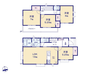 【間取り】 | 名古屋市港区東茶屋１丁目90【仲介手数料無料】新築一戸建て
