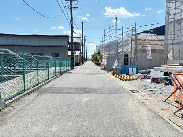 リーブルガーデン　羽島市竹鼻駅　全２区画分譲の前面道路含む現地写真|「現地（2026年3月5日）撮影」　　
■前面道路　
■ヤマダ不動産　株式会社リライフ