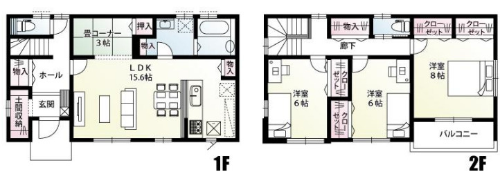 鴻巣市小松1丁目　新築一戸建て　14区画　05の間取り|【全14棟・5号棟】鴻巣市小松1丁目　新築一戸建て　14区画　05・3LDK・土地面積207.76m2・建物面積104.33m2