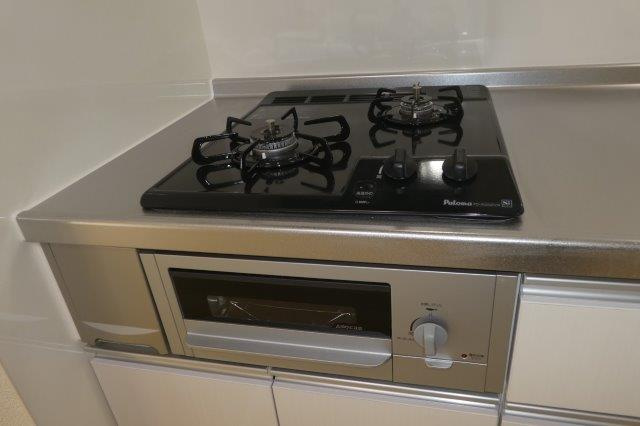 ラ・フレーズＦのキッチン|2口ガスコンロ