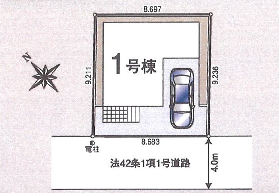 仲介手数料無料　CRADLE GARDEM　入間市東藤沢第29　全1棟の区画図