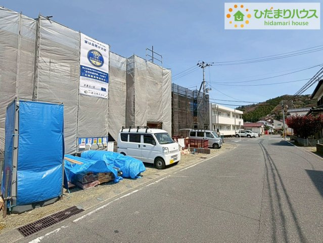 いわき市平南白土２期　新築戸建　5号棟の前面道路含む現地写真|閑静な住宅地で叶える静かな暮らし(^^)/
