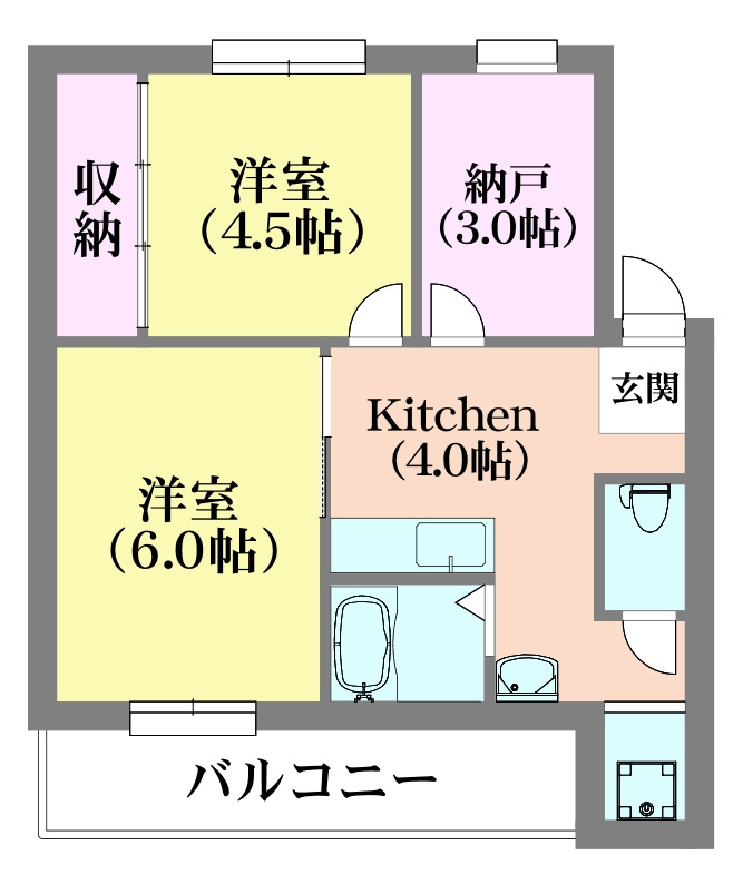 ドミールサニー緑町の間取り
