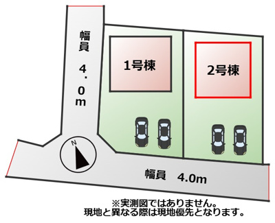 【区画図】 | ハートフルタウン宇都宮市下岡本町2115番　B号棟 | 【全2棟】各号棟の詳細については、お気軽にお問い合わせください♪