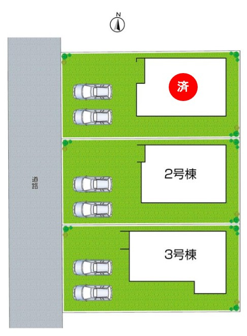 赤穂市片浜町　第3期　新築一戸建ての区画図|全３区画