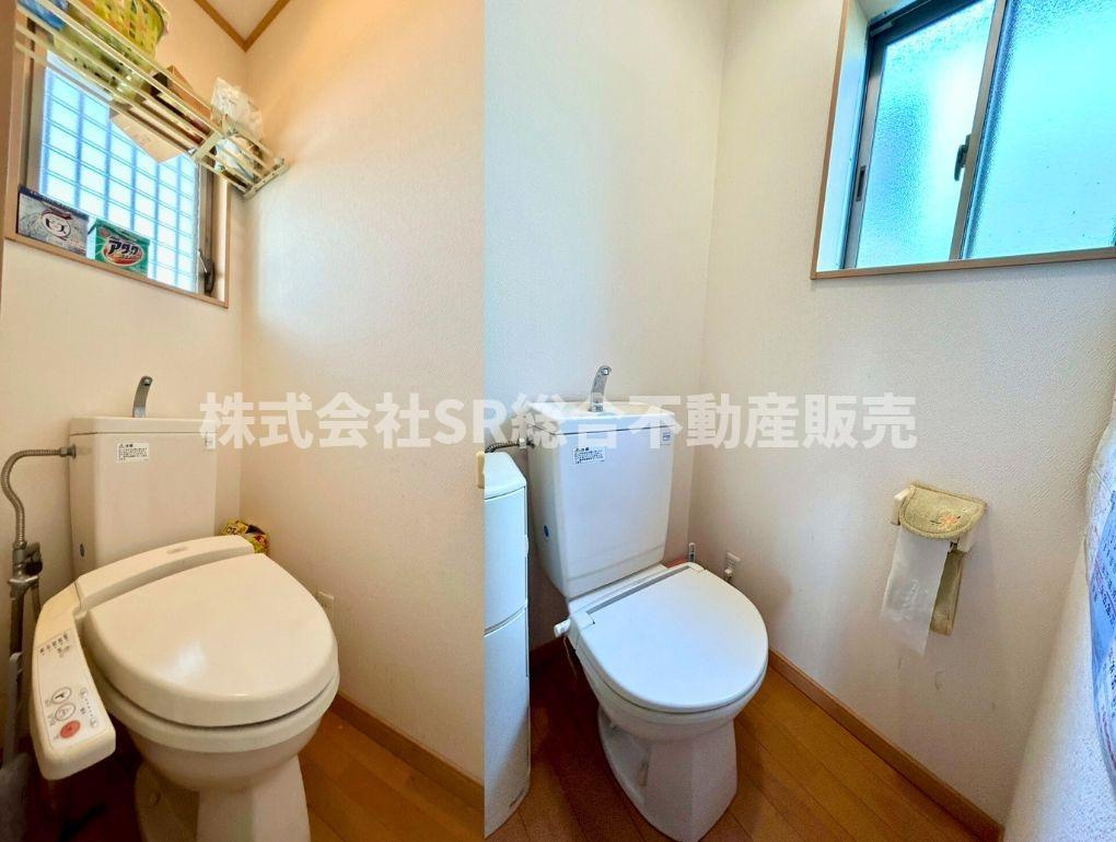五条町中古戸建のトイレ|トイレが2か所に朝の身支度がスムーズに行えます！