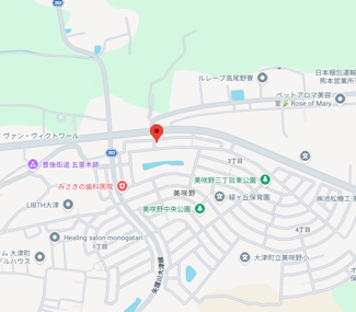 【地図】 | 熊本県菊池郡大津町美咲野3丁目