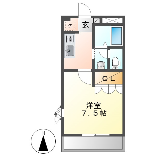 グリーンパレスⅢの間取り