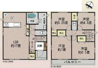 【間取り】 | 南区相模台6丁目 B号棟 | 都市ガス　掃き出し窓シャッター付　二部屋から行き来できる南東向きバルコニー　浴室乾燥機+窓　全居室収納　リビング収納　LDK17帖