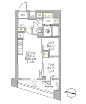 【間取り】 | ＮＯＧＡＴＡ　ＲＥＳＩＤＥＮＣＥ
