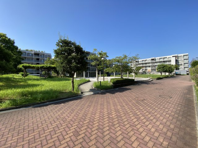 ドエルアルス木津南C棟の中庭|マンションインナーコート（中庭）です