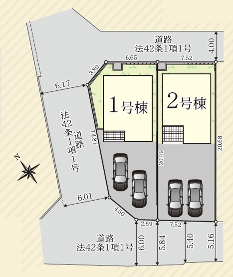 【区画図】 | 大府市神田町第8　2号棟