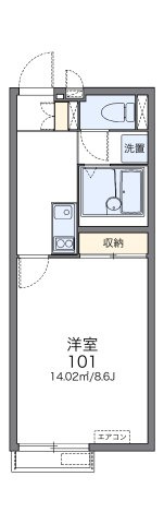 レオネクストリバーサイド橘の間取り|画像2