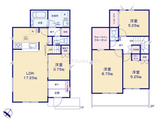 【間取り】 | 名古屋市天白区平針南２丁目1301【仲介手数料無料】新築一戸建て　1号棟