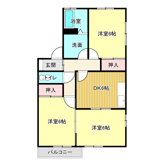 ニューキャピタルⅥの間取り
