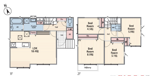茅ヶ崎市今宿　新築戸建　全４棟４号棟