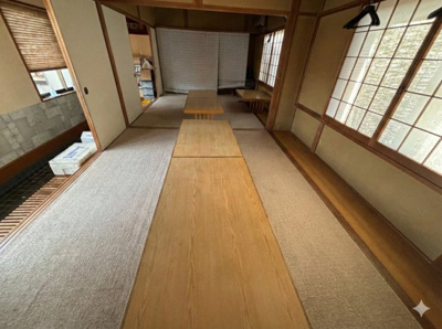 【内装】 | 桜川市真壁町亀熊　貸店舗 | 室内をイメージしやすくするため、一部のお荷物を加工で消去しております。