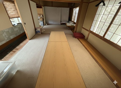 【内装】 | 桜川市真壁町亀熊　貸店舗 | 室内をイメージしやすくするため、一部のお荷物を加工で消去しております。