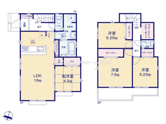【間取り】 | 東大和市南街3丁目　新築戸建　【全4棟】