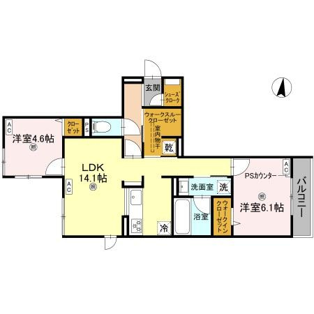 スペチアーレ背戸口の間取り