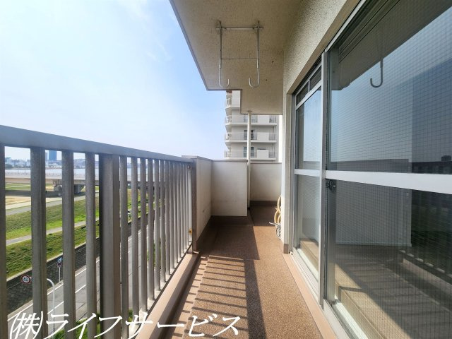 【バルコニー】 | 新北野第３コーポ | 東南向きバルコニー