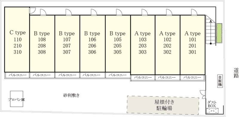 リリックコートアン・シャトーの区画図