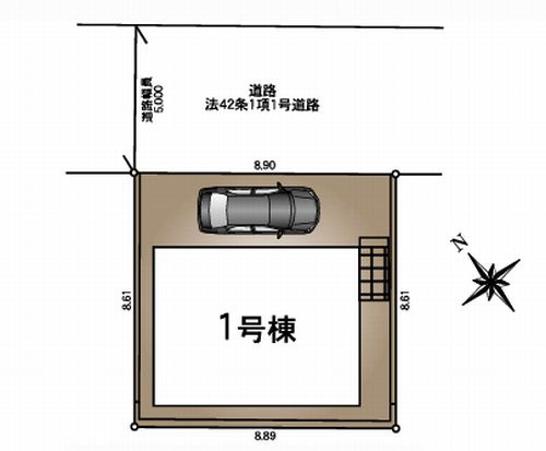 【仲介手数料０円】座間市明王第7　新築一戸建ての区画図|座間市明王第7　新築一戸建て