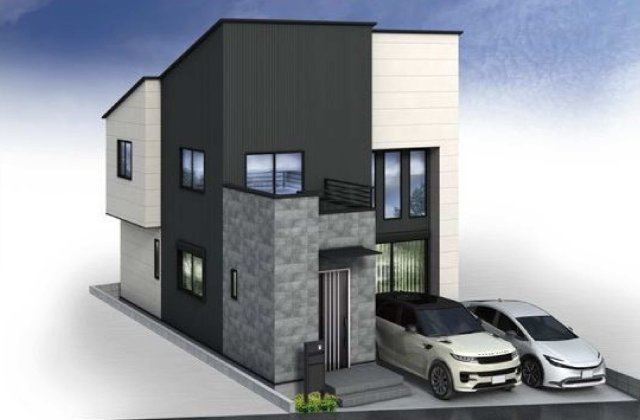 【横浜市保土ケ谷区岡沢町236-2新築戸建て】★仲介手数料無料★（峯小学校・宮田中学校）の外観パース