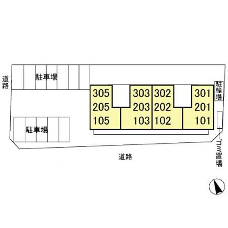 ハイカムールＳＴ・ユアサの区画図