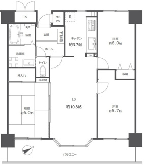 【間取り】 | 【上質リフォーム】アスティア三篠 | ※
間取図では分からない広さや明るさ，
資料には記載されていない情報があります。
ぜひ、現地を見られる事をお勧めいたします！