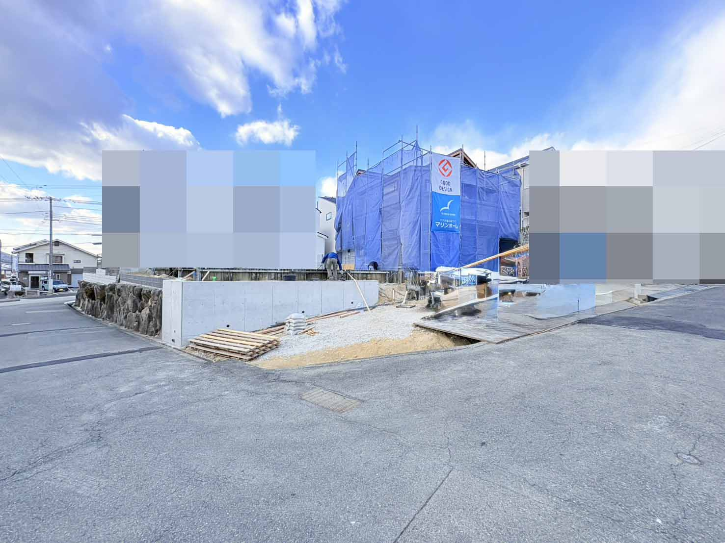 有野台６丁目マリンホーム施工新築一戸建２号地の外観|外観もきれいです