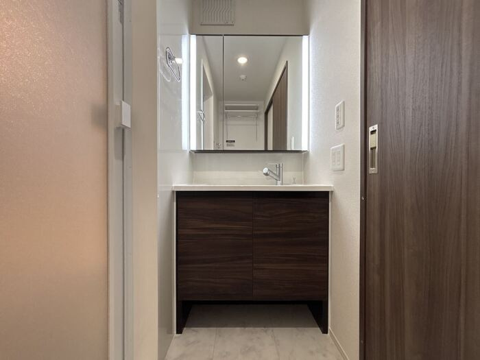 スペチアーレ背戸口の洗面所