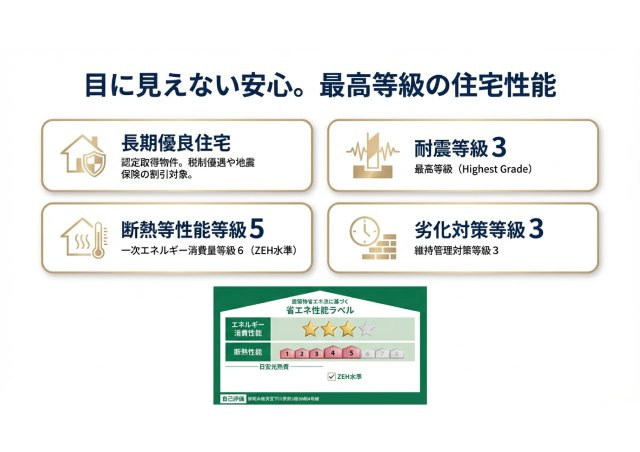 駿河区下川原５丁目９期４号棟 新築住宅の省エネ性能ラベル
