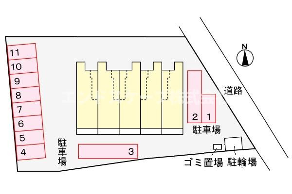 ピーチハッピネスの区画図|高崎、前橋のお部屋探しはエンドスケープまで！お客様の理想お聞かせ下さい♪
