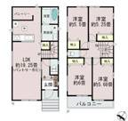 千葉市稲毛区宮野木町　新築分譲住宅A号棟の画像