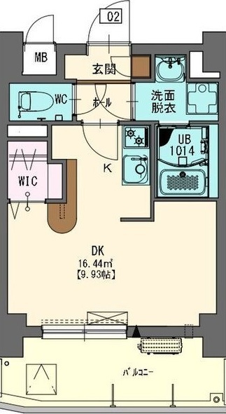 エステシア名駅の間取り