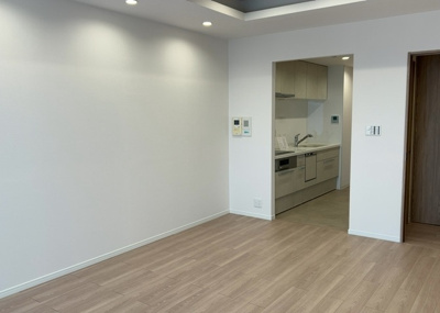 【居間・リビング】 | エステ・スクエア成瀬２番館 | 直線タイプはLとDKを一直線に並べた形で対面キッチンのタイプです。一般的なのでよく見かけるかもしれません。直線タイプに似た直接アイランドタイプは、キッチンとダイニングの間に壁がない分広く感じられます。